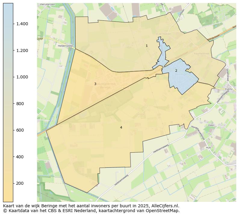 Afbeelding van de wijk Beringe op de kaart.