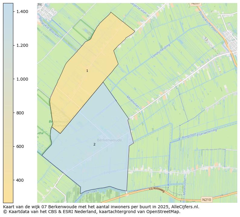 Afbeelding van de wijk Berkenwoude op de kaart.