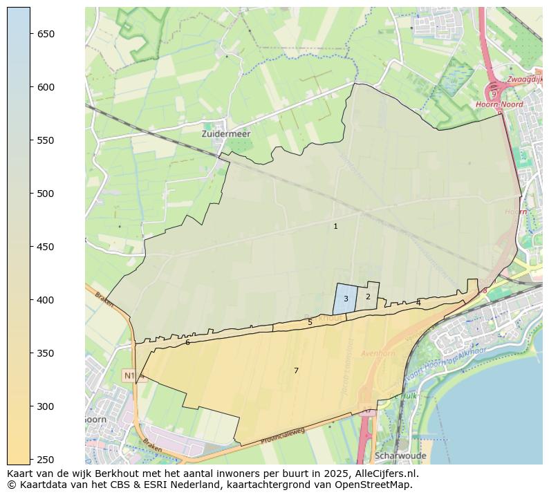 Afbeelding van de wijk Berkhout op de kaart.