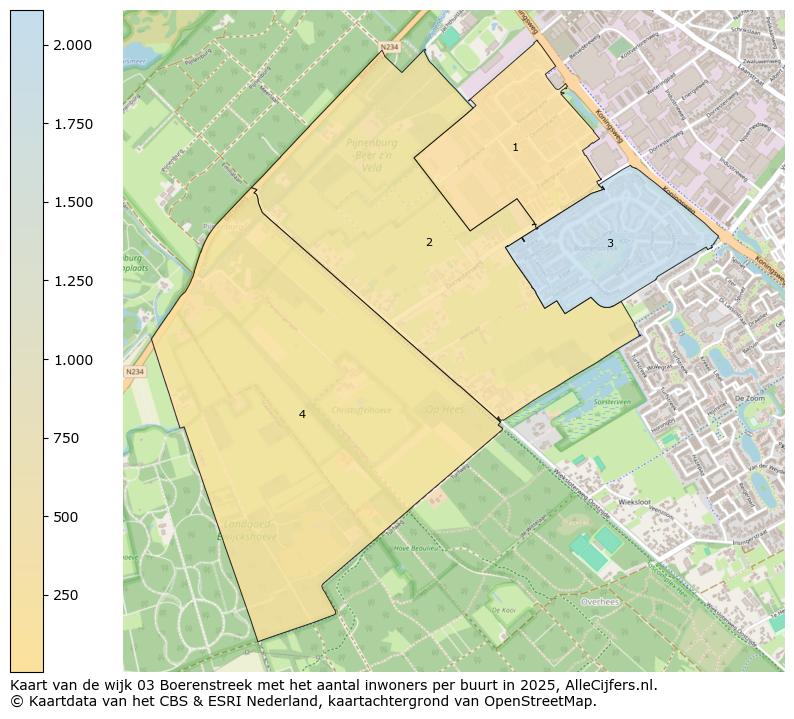 Afbeelding van de wijk Boerenstreek op de kaart.