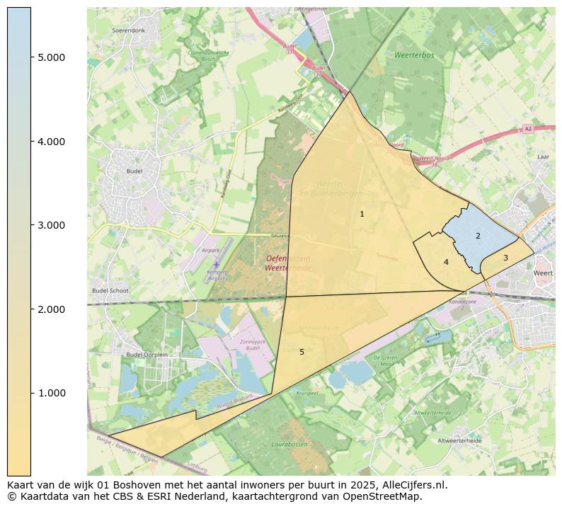 Afbeelding van de wijk Boshoven op de kaart.