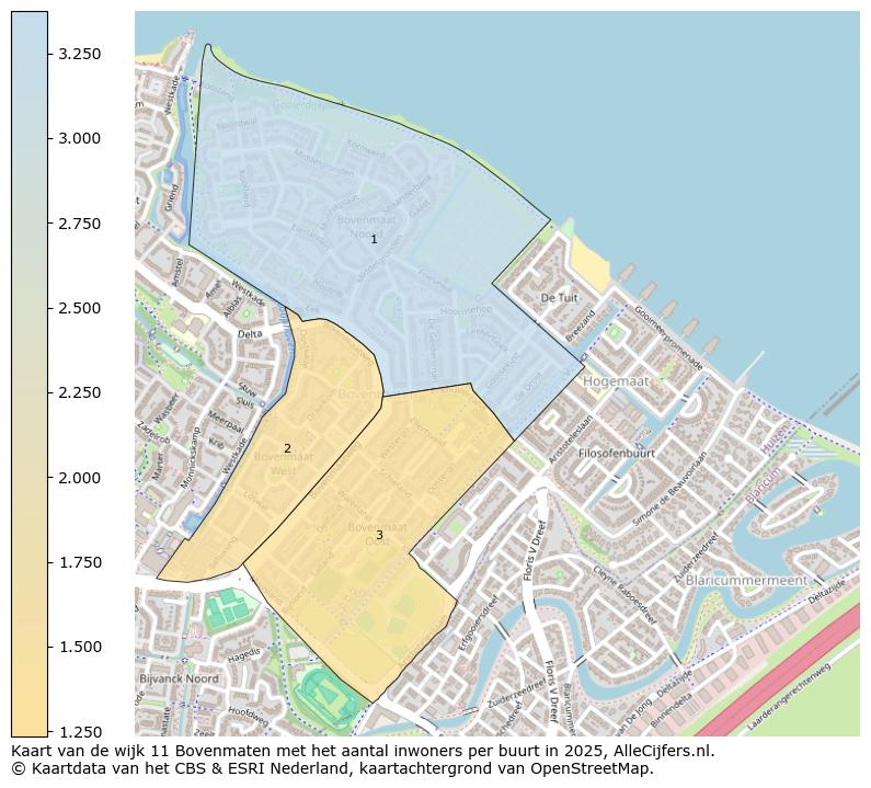 Afbeelding van de wijk Bovenmaten op de kaart.