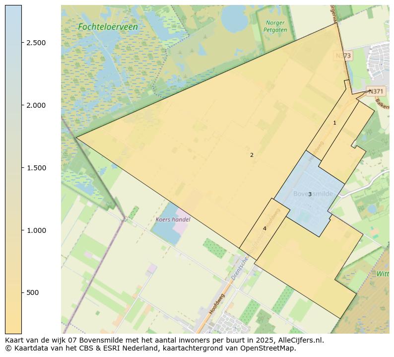 Afbeelding van de wijk Bovensmilde op de kaart.