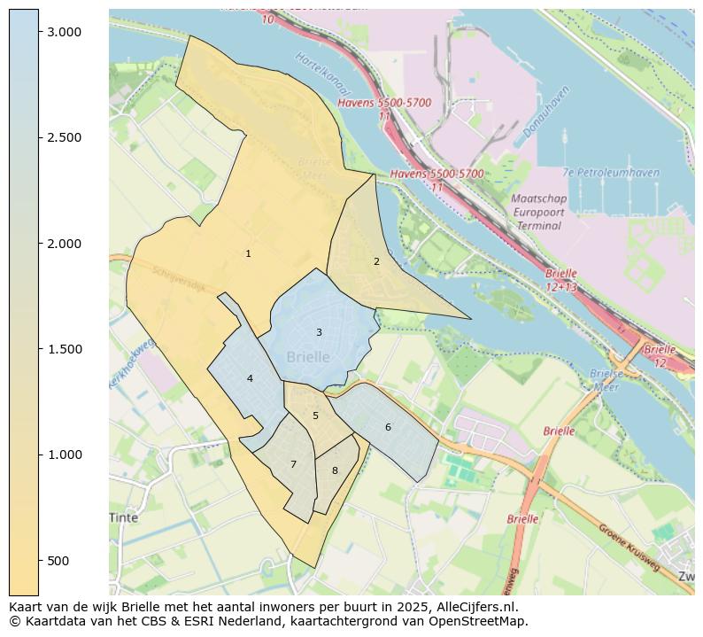 Afbeelding van de wijk Brielle op de kaart.