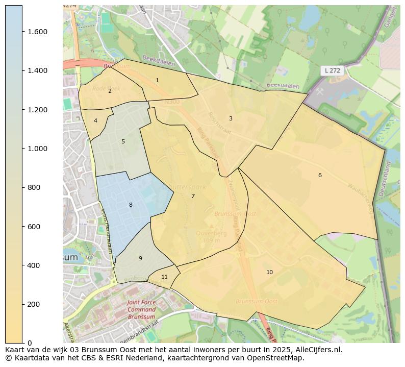 Afbeelding van de wijk Brunssum-Oost op de kaart.