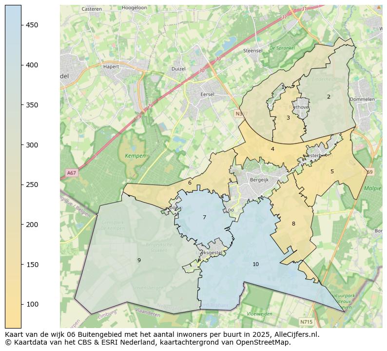 Afbeelding van de wijk Buitengebied op de kaart.