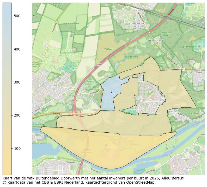 Afbeelding van de wijk Buitengebied Doorwerth op de kaart.