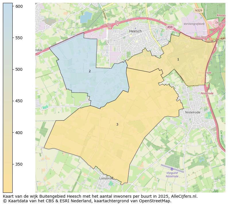 Afbeelding van de wijk Buitengebied Heesch op de kaart.