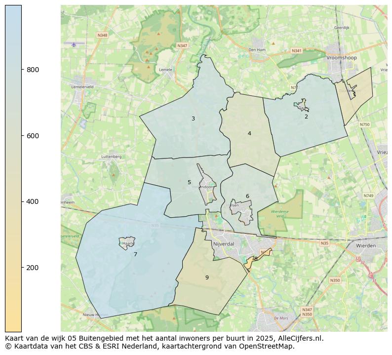 Afbeelding van de wijk Buitengebied op de kaart.