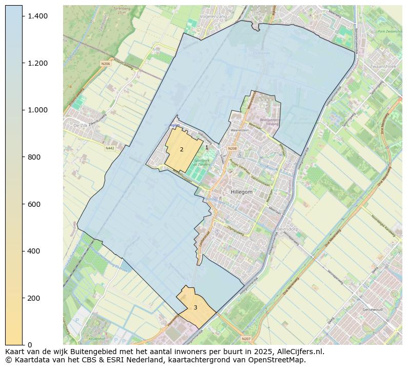 Afbeelding van de wijk Buitengebied op de kaart.