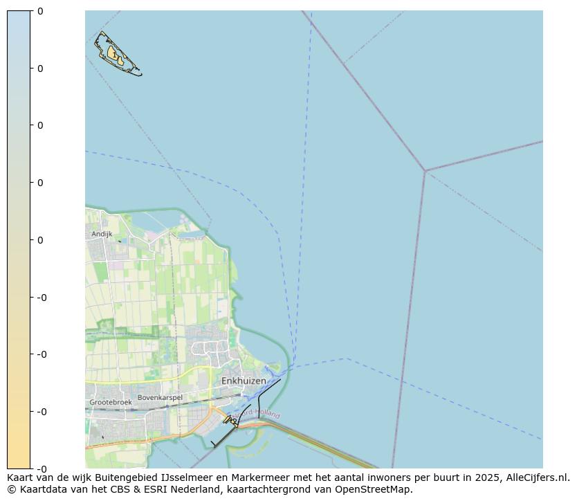 Afbeelding van de wijk Buitengebied IJsselmeer en Markermeer op de kaart.