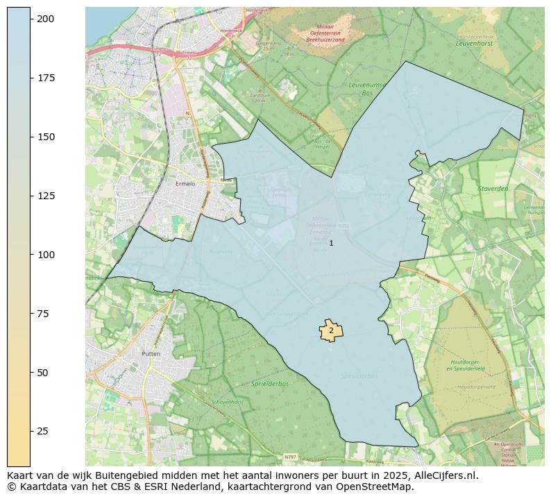 Afbeelding van de wijk Buitengebied midden op de kaart.