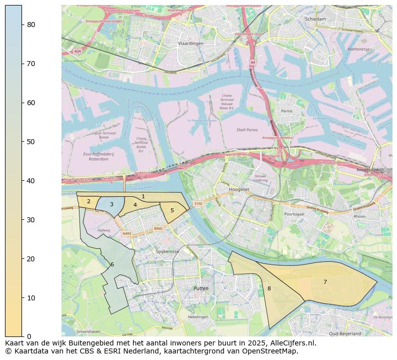 Afbeelding van de wijk Buitengebied op de kaart.