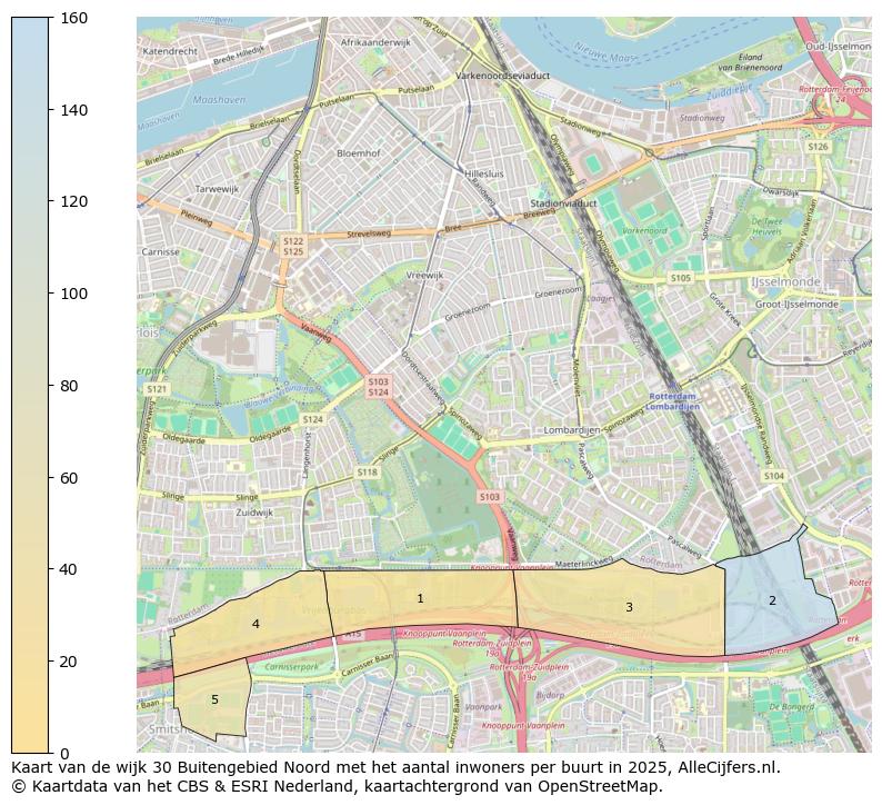 Afbeelding van de wijk Buitengebied Noord op de kaart.