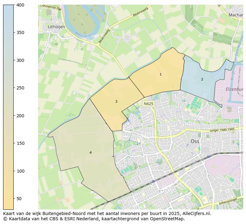 Afbeelding van de wijk Buitengebied-Noord op de kaart.
