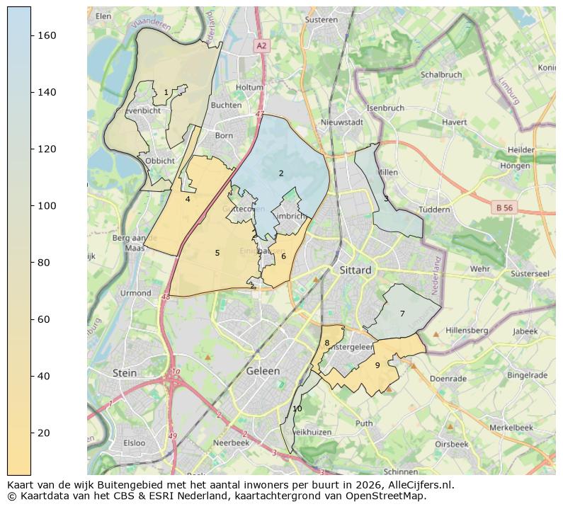 Afbeelding van de wijk Buitengebied op de kaart.