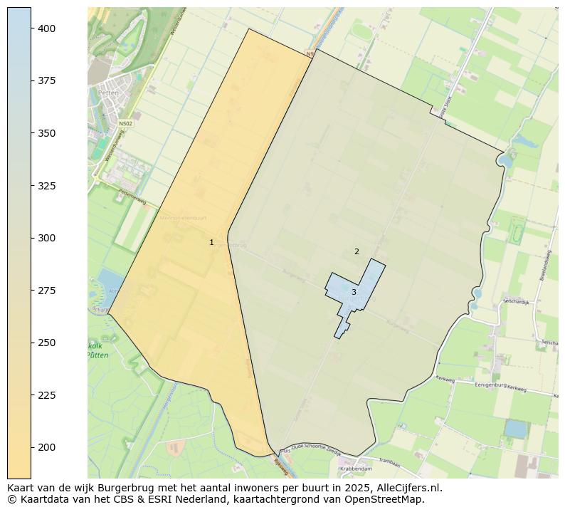 Afbeelding van de wijk Burgerbrug op de kaart.