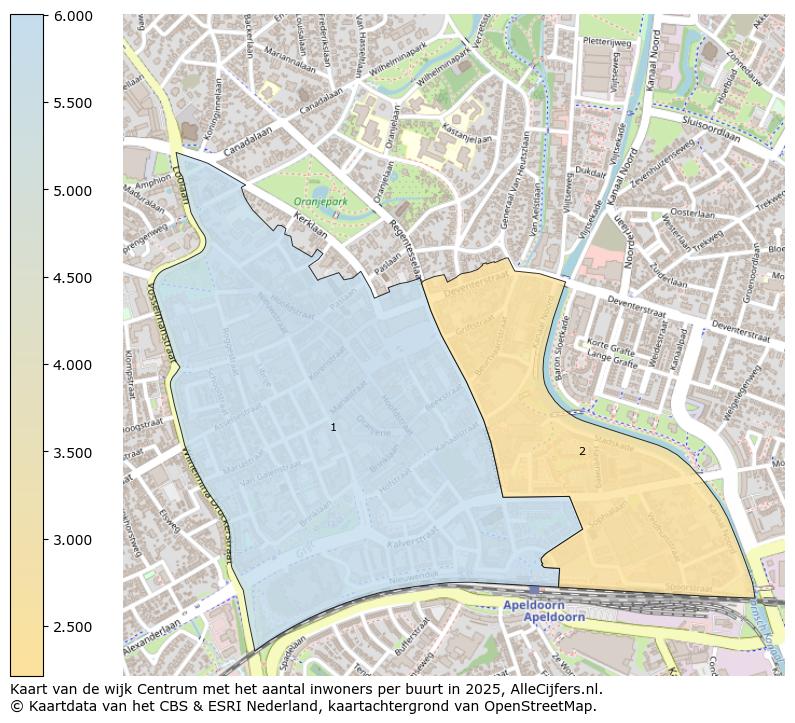 Afbeelding van de wijk Centrum op de kaart.