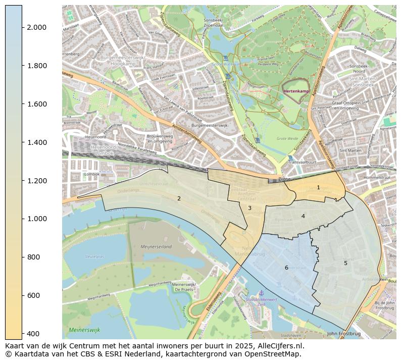 Afbeelding van de wijk Centrum op de kaart.