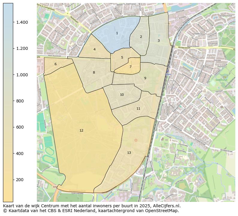 Afbeelding van de wijk Centrum op de kaart.