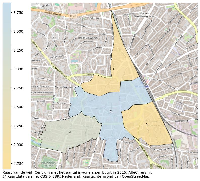 Afbeelding van de wijk Centrum op de kaart.