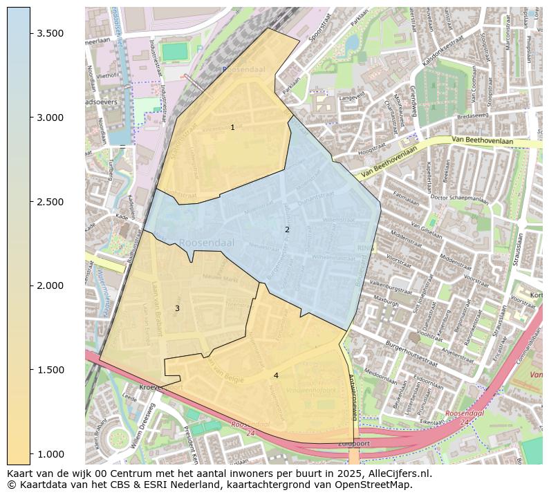 Afbeelding van de wijk Centrum op de kaart.