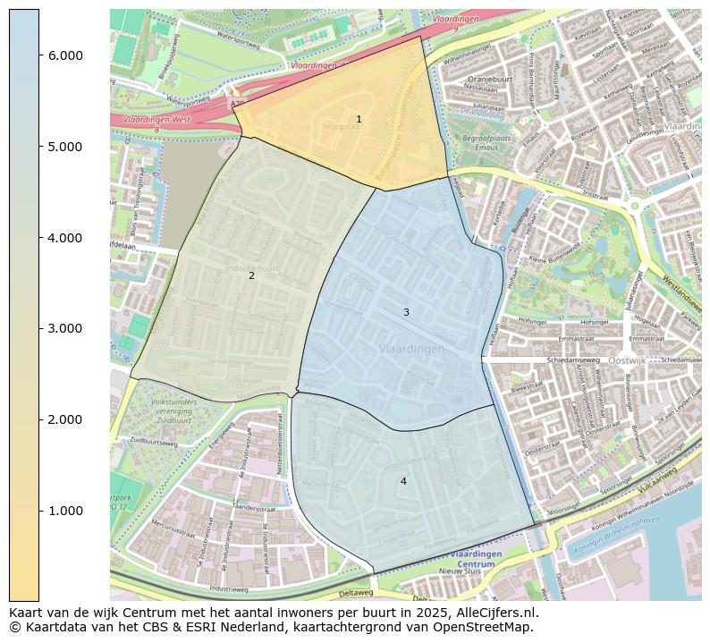 Afbeelding van de wijk Centrum op de kaart.