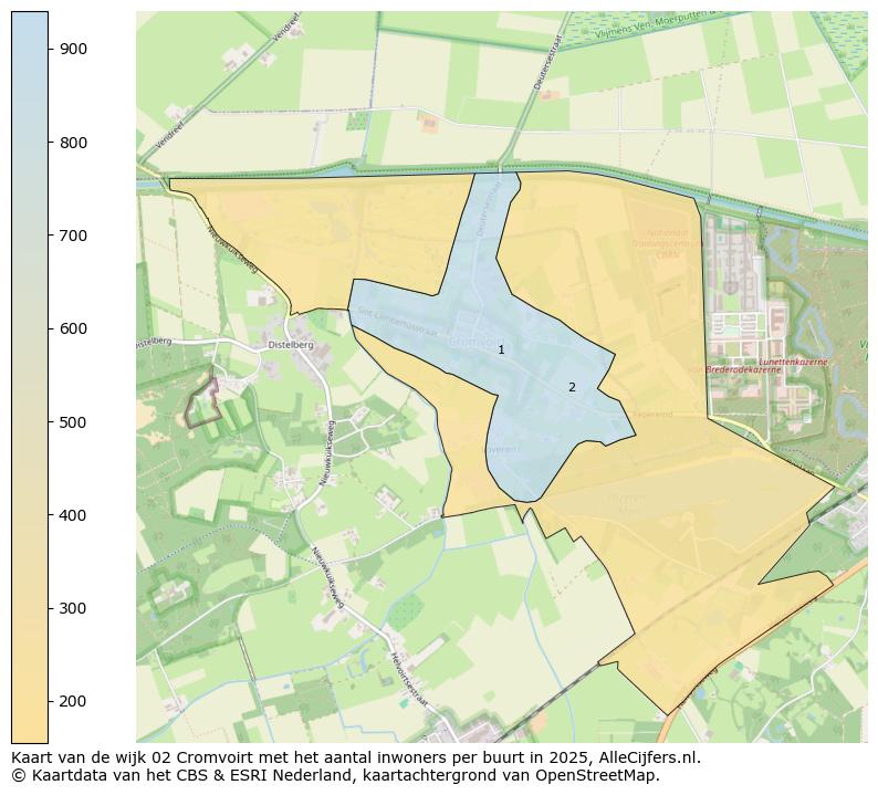 Afbeelding van de wijk Cromvoirt op de kaart.