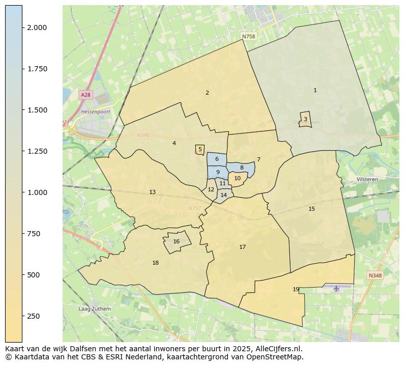 Afbeelding van de wijk Dalfsen op de kaart.