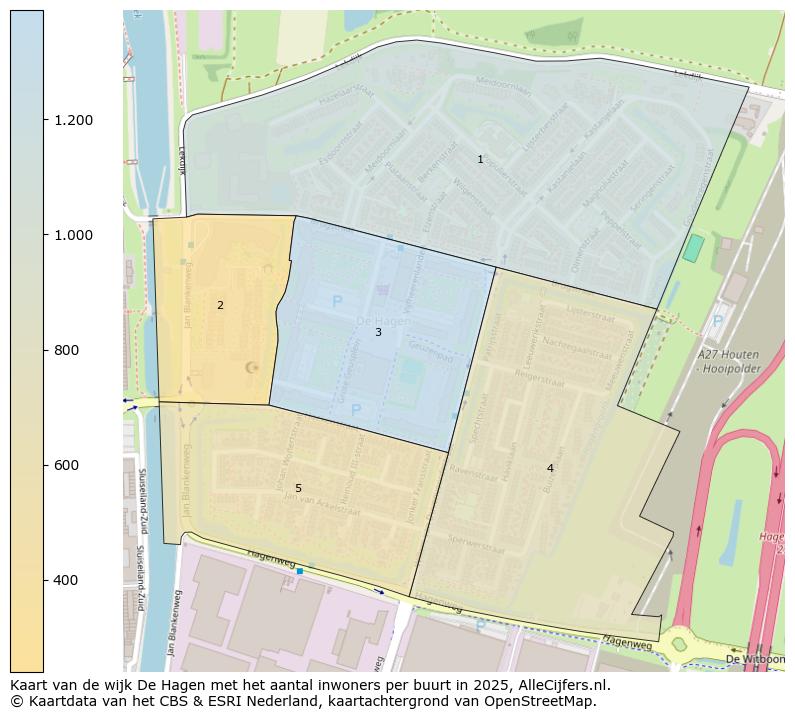 Afbeelding van de wijk De Hagen op de kaart.