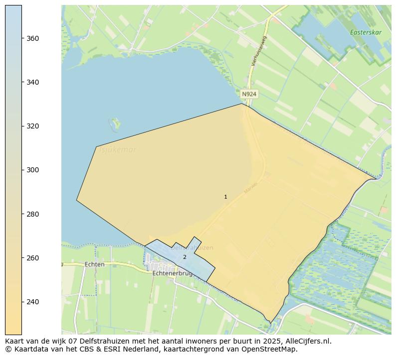 Afbeelding van de wijk Delfstrahuizen op de kaart.