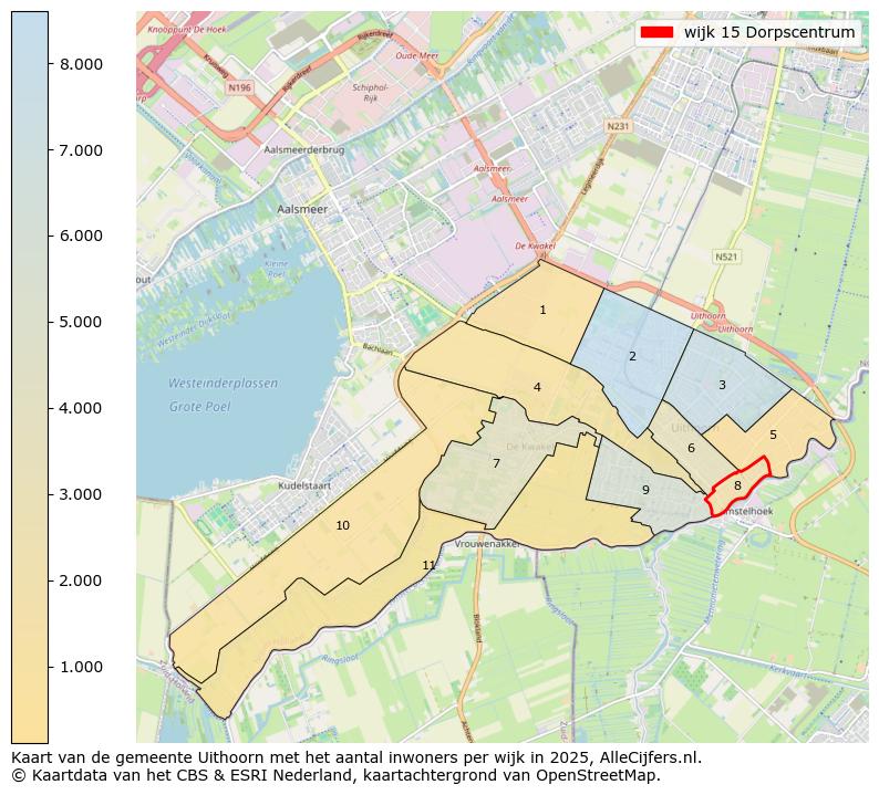 Afbeelding van de wijk Dorpscentrum op de kaart.