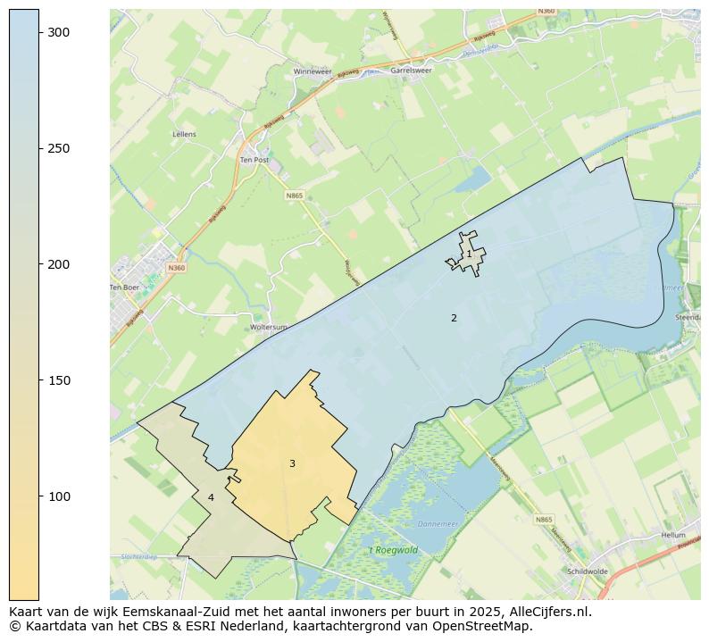 Afbeelding van de wijk Eemskanaal-Zuid op de kaart.