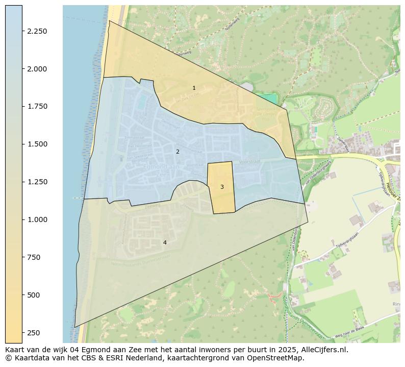Afbeelding van de wijk Egmond aan Zee op de kaart.
