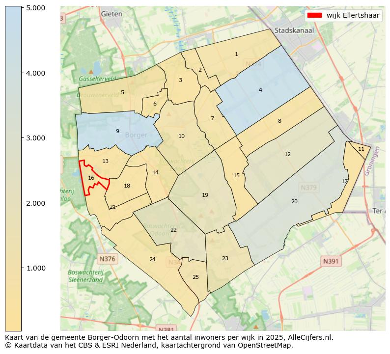 Afbeelding van de wijk Ellertshaar op de kaart.