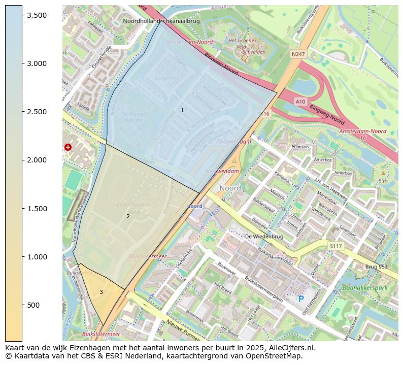 Afbeelding van de wijk Elzenhagen op de kaart.