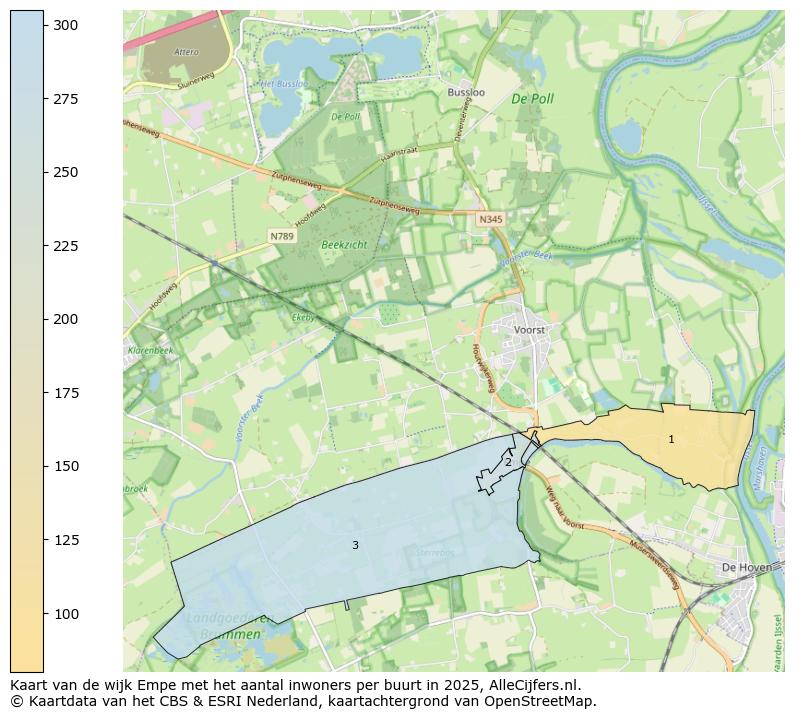 Afbeelding van de wijk Empe op de kaart.