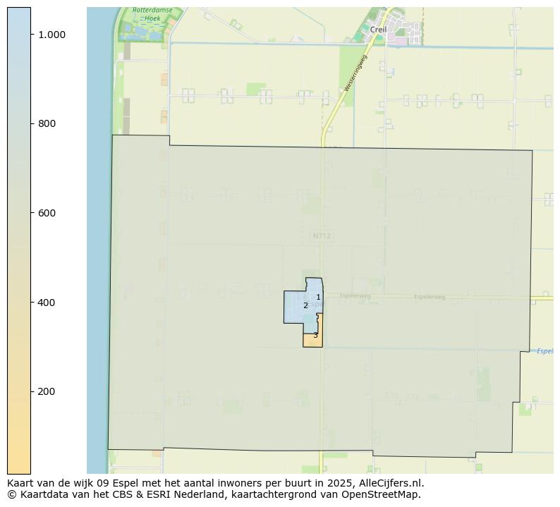 Afbeelding van de wijk Espel op de kaart.