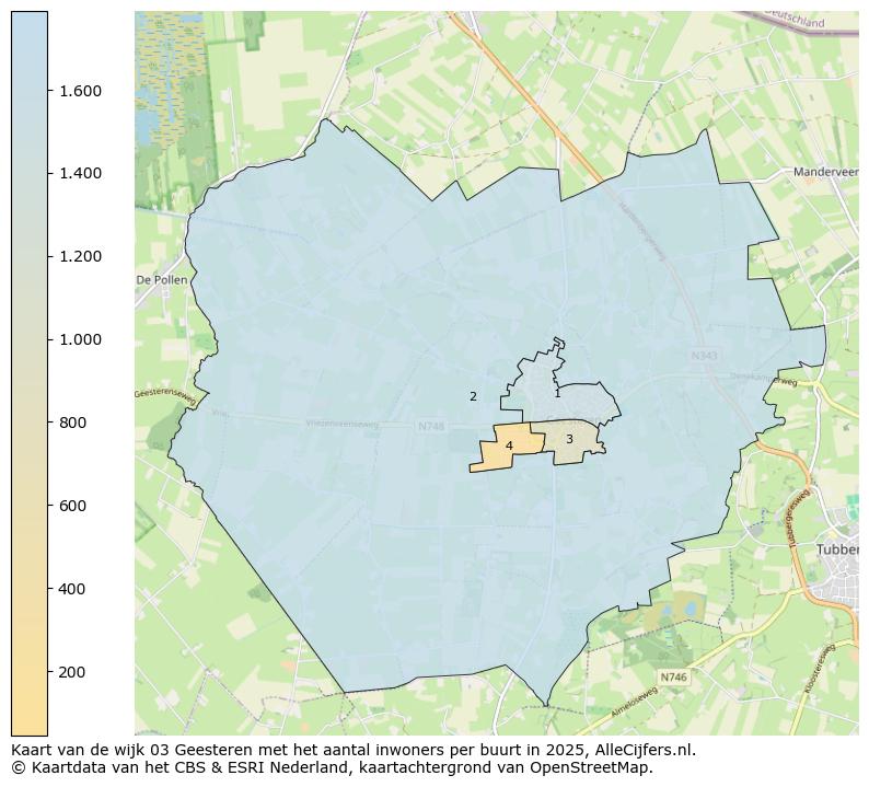 Afbeelding van de wijk Geesteren op de kaart.