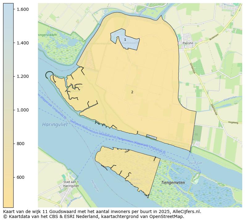 Afbeelding van de wijk Goudswaard op de kaart.