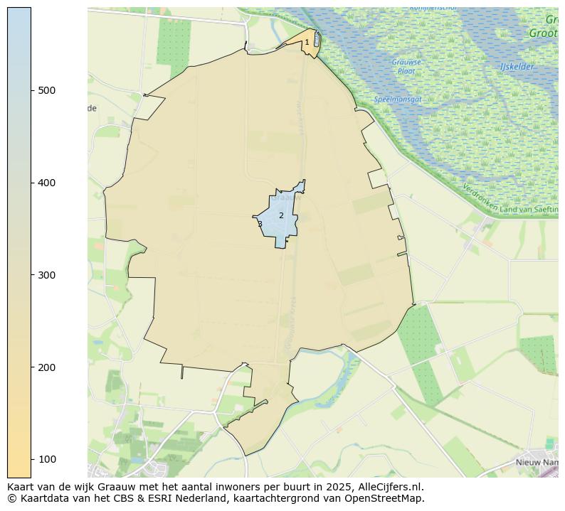 Afbeelding van de wijk Graauw op de kaart.