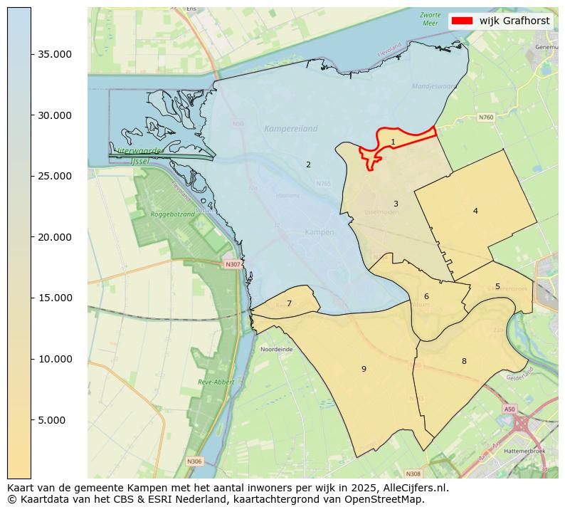 Afbeelding van de wijk Grafhorst op de kaart.