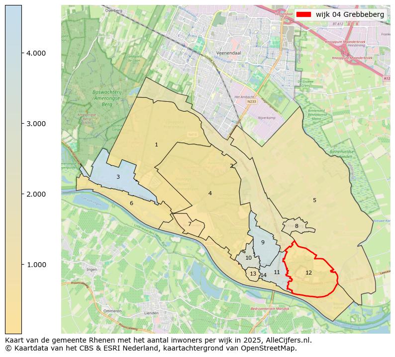 Afbeelding van de wijk Grebbeberg op de kaart.