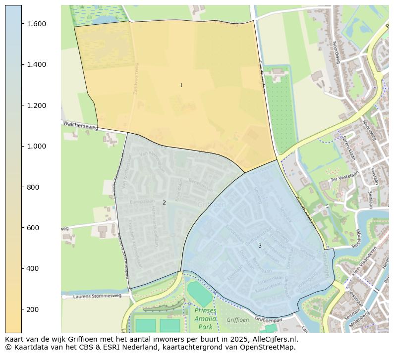 Afbeelding van de wijk Griffioen op de kaart.