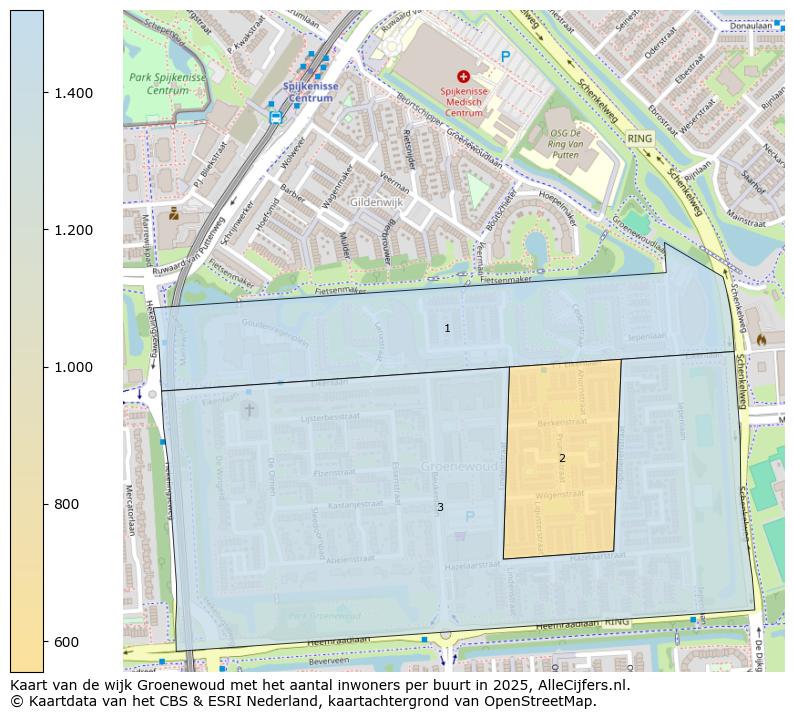 Afbeelding van de wijk Groenewoud op de kaart.