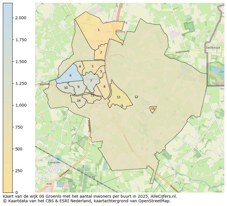 Afbeelding van de wijk Groenlo op de kaart.