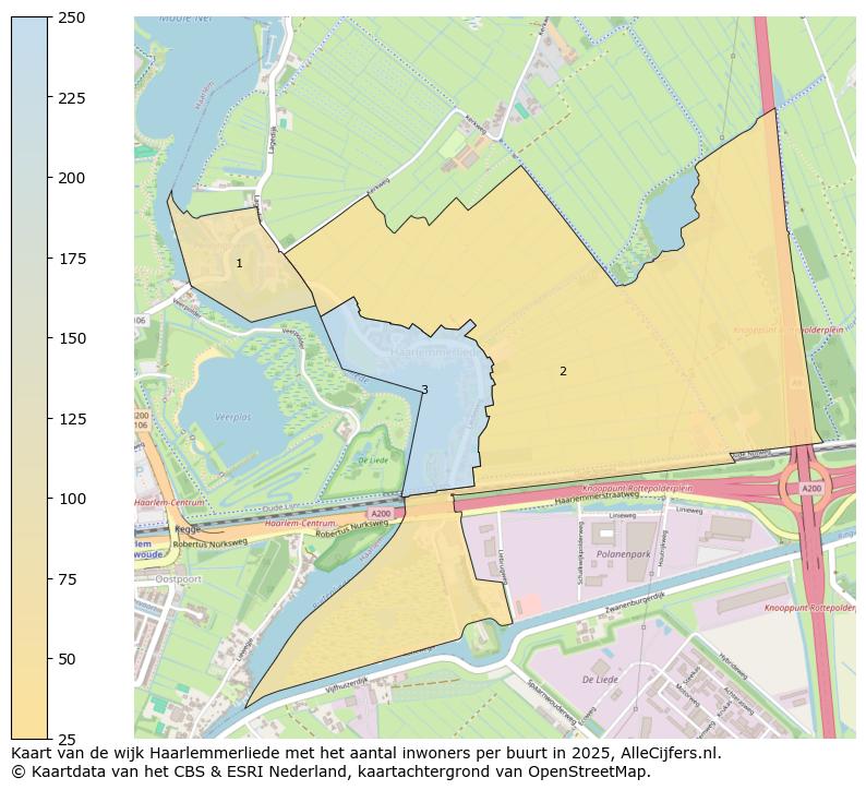Afbeelding van de wijk Haarlemmerliede op de kaart.