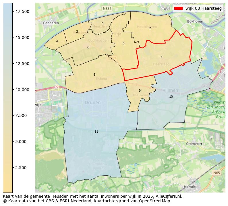 Afbeelding van de wijk Haarsteeg op de kaart.