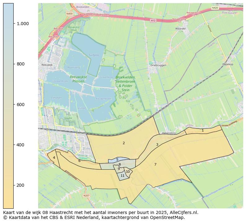 Afbeelding van de wijk Haastrecht op de kaart.