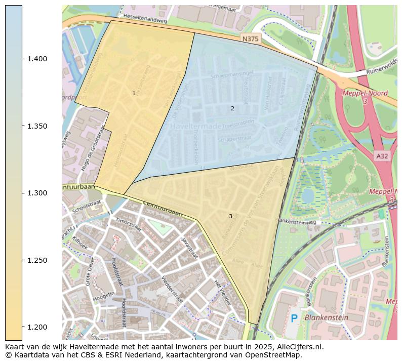 Afbeelding van de wijk Haveltermade op de kaart.